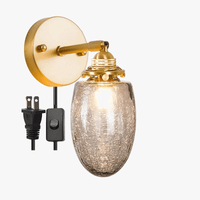 Applique murale sphère en verre fumé gris | Marco Lucetti