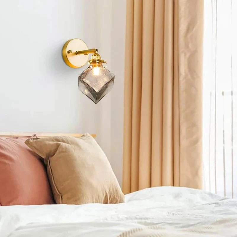 Applique murale sphère en verre fumé gris | Marco Lucetti