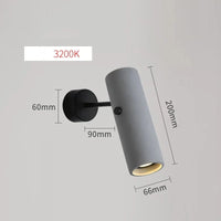 Applique murale Spot LED Gris Ciment - Style Industriel | Marco Lucetti