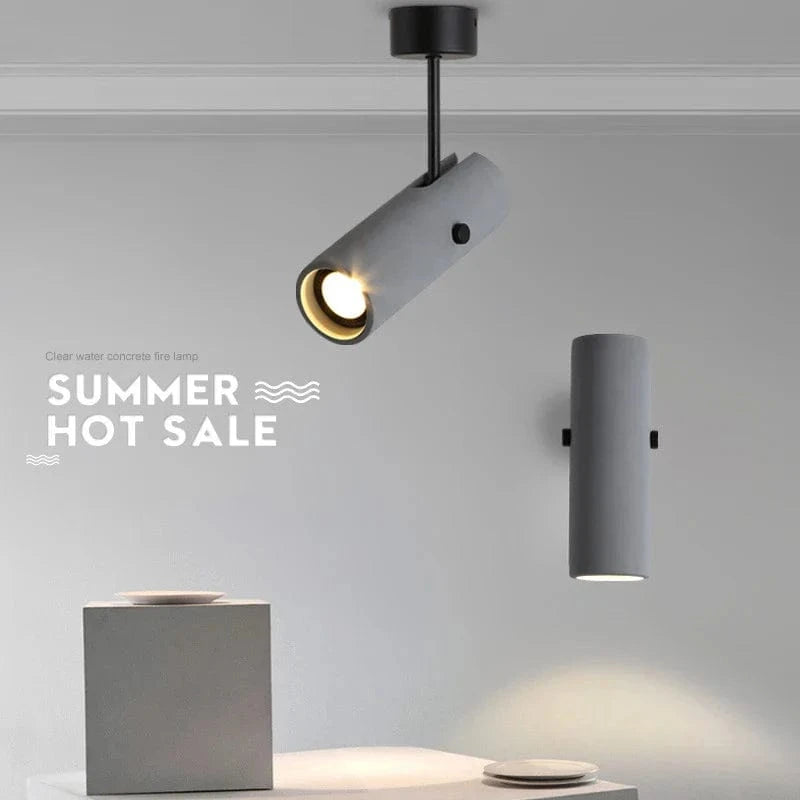 Applique murale Spot LED Gris Ciment - Style Industriel | Marco Lucetti