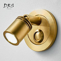 Applique murale Spot LED pour ambiance hôtelière. | Marco Lucetti Doré