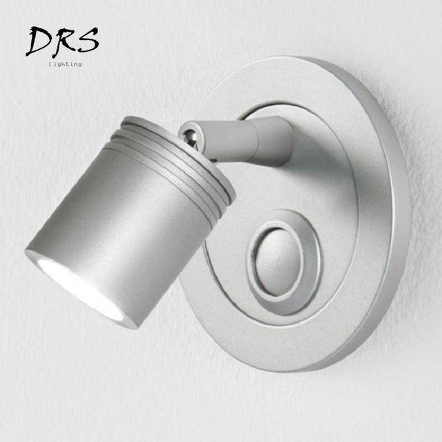 Applique murale Spot LED pour ambiance hôtelière. | Marco Lucetti Gris mat