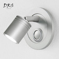 Applique murale Spot LED pour ambiance hôtelière. | Marco Lucetti Gris mat