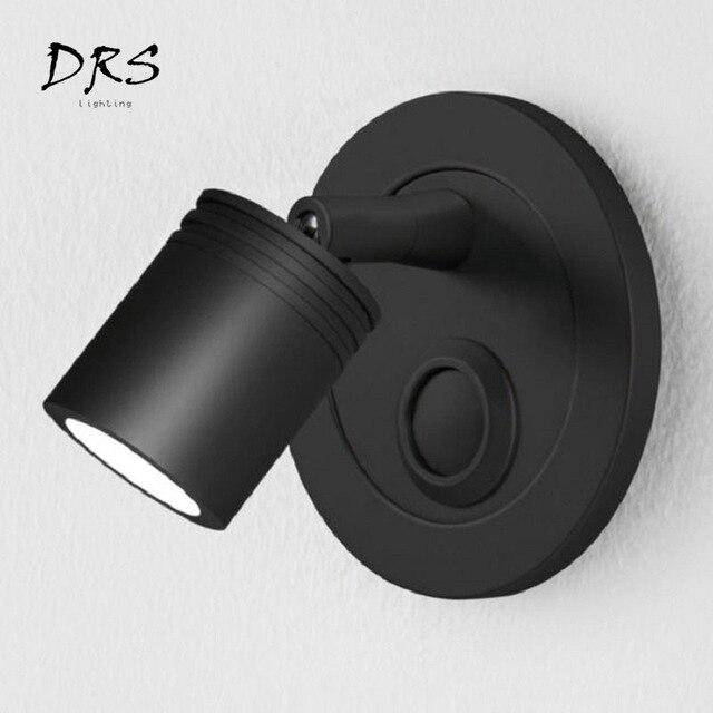 Applique murale Spot LED pour ambiance hôtelière. | Marco Lucetti Noir