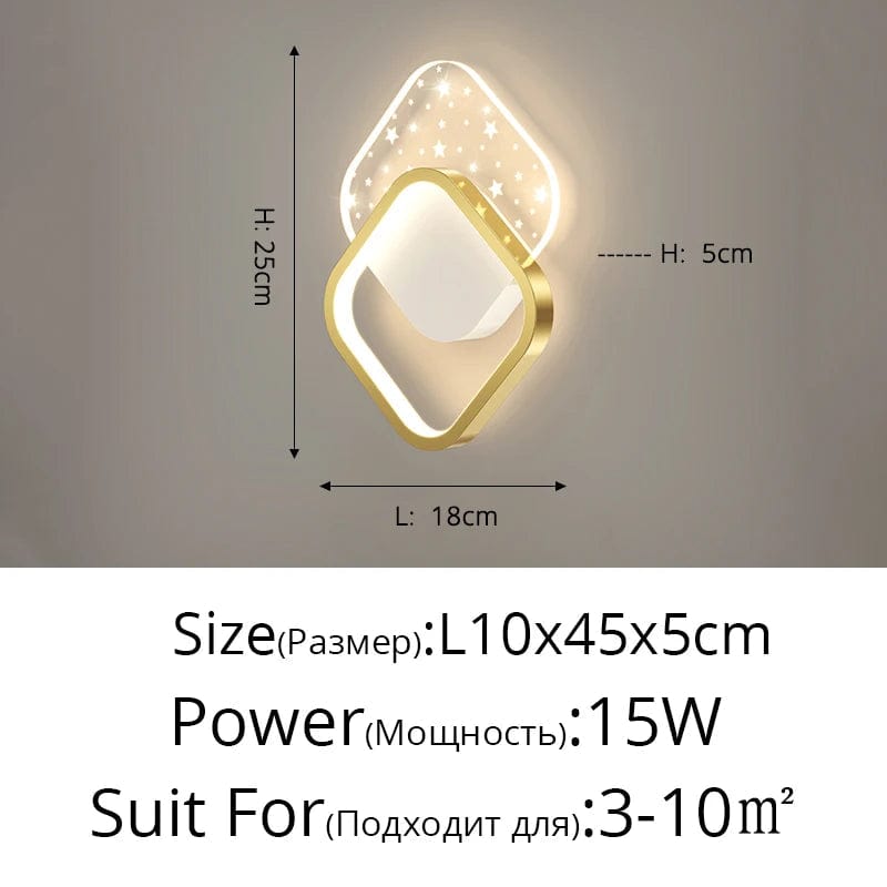 Applique murale Star Luxe Minimaliste Moderne | Marco Lucetti