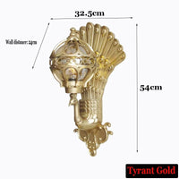 Applique murale Style européen rétro avec motif de paon LED pour intérieur/extérieur, idéal pour hôtel, Art balcon, Villa. | Marco Lucetti