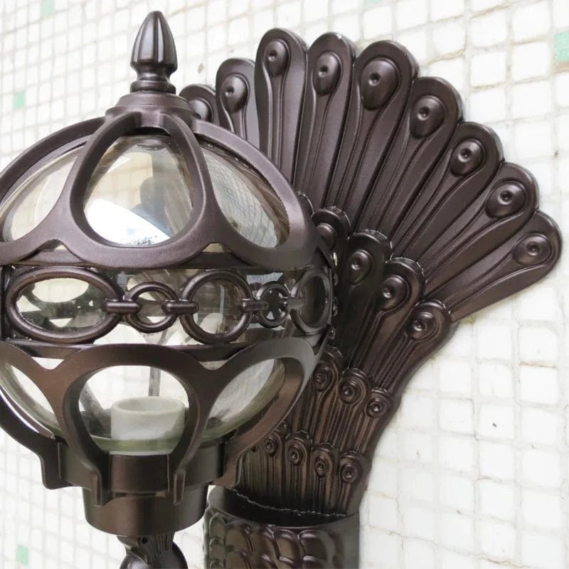 Applique murale Style européen rétro avec motif de paon LED pour intérieur/extérieur, idéal pour hôtel, Art balcon, Villa. | Marco Lucetti