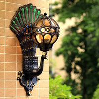 Applique murale Style européen rétro avec motif de paon LED pour intérieur/extérieur, idéal pour hôtel, Art balcon, Villa. | Marco Lucetti