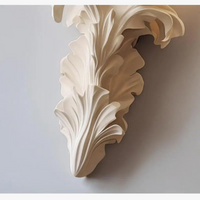 Applique murale vintage française en plâtre avec éclairage LED