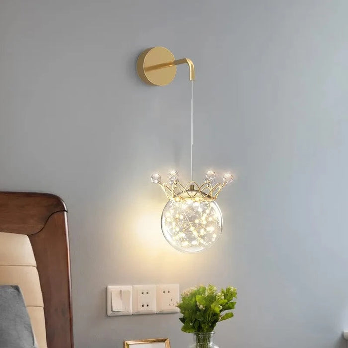 Applique murale suspendue Couronne de cristal | Marco Lucetti