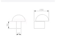 Applique murale design pour chambre à coucher avec prise et escalier en verre champignon pour salon et couloir