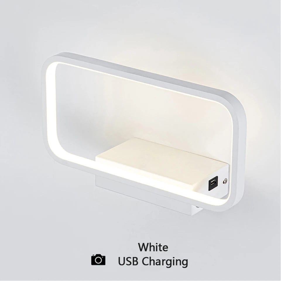 Applique Murale Tactile Moderne avec Variateur et Charge USB Sans Fil | Marco Lucetti
