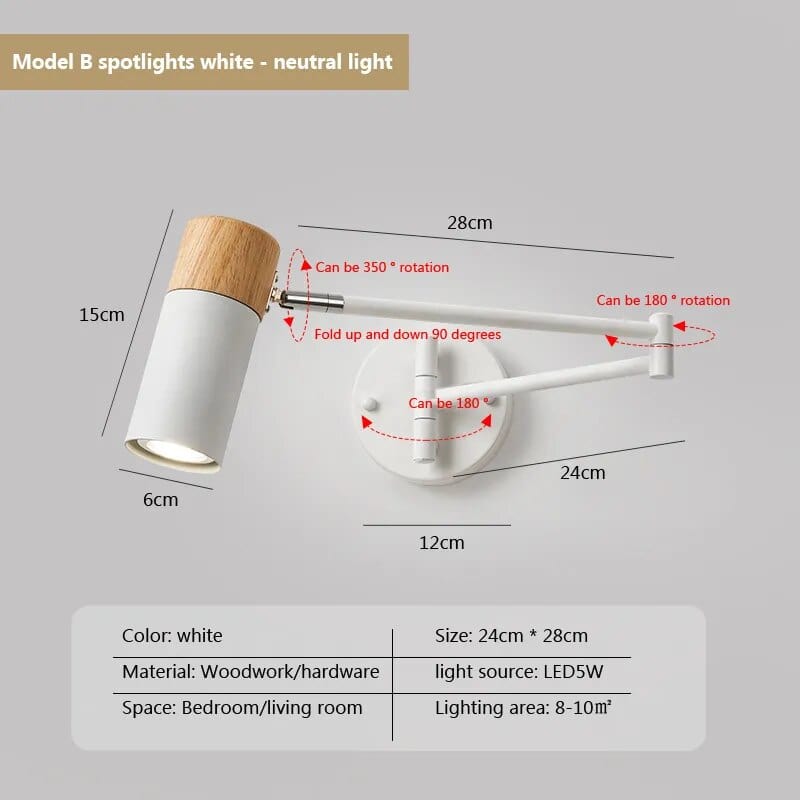 Applique murale télescopique Led | Marco Lucetti B