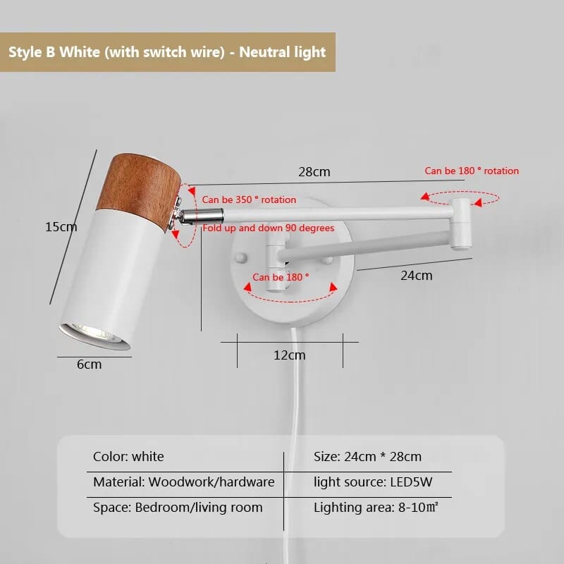 Applique murale télescopique Led | Marco Lucetti C