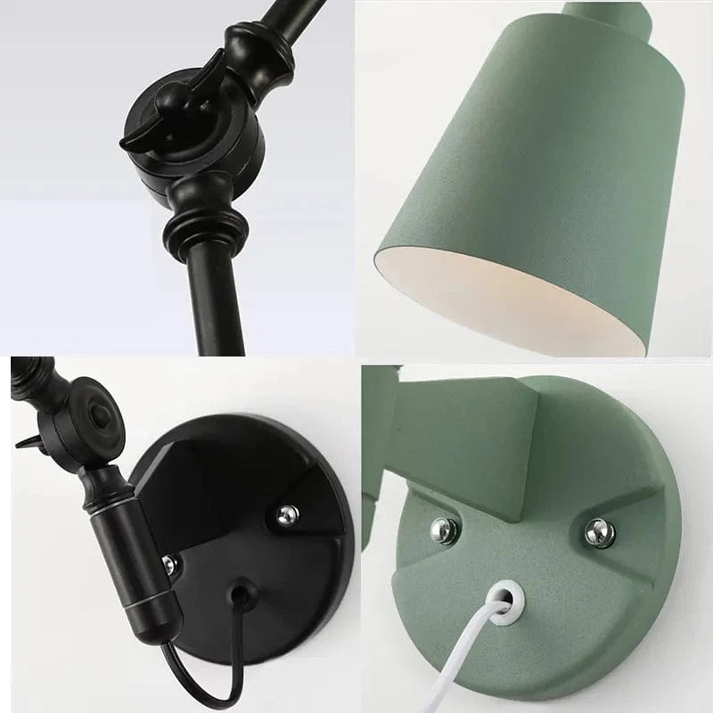 Applique murale télescopique nordique plafonnier pliant - Bras Long Réglable - Pour Salon, Salle à Manger, Chambre, Étude - Éclairage Intérieur Rotatif | Marco Lucetti