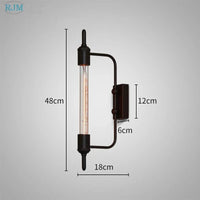 Applique Murale Tube Vapeur Vintage Noir | Marco Lucetti Noir