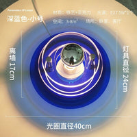 Applique murale UFO futuriste | Marco Lucetti Bleu foncé 40cm