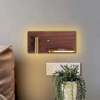 Applique Murale USB LED Charge Sans Fil Or Luxe - Pour Lecture et Ambiance Maison, Hôtel, Chambre ou Salon | Marco Lucetti