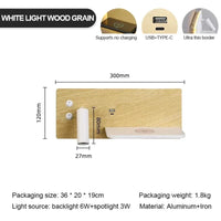 Applique Murale USB LED Charge Sans Fil Or Luxe - Pour Lecture et Ambiance Maison, Hôtel, Chambre ou Salon | Marco Lucetti Applique A / Côté gauche