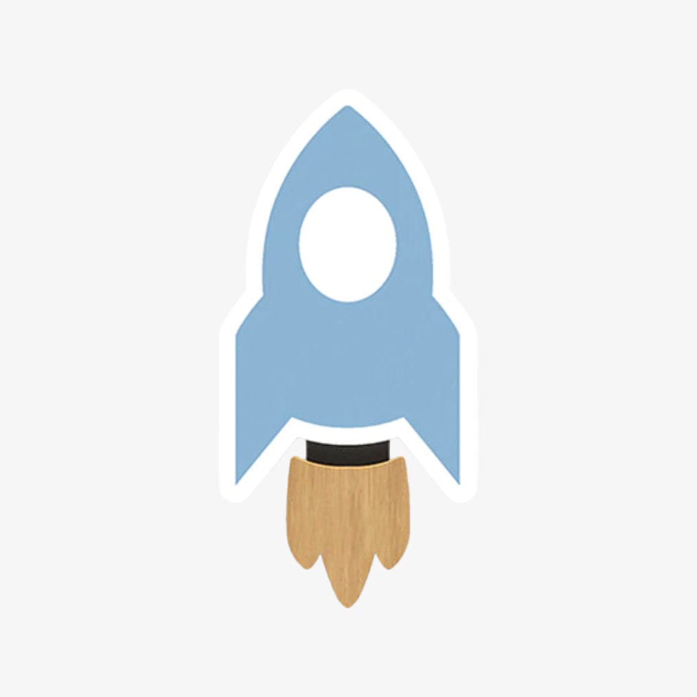 Applique murale Vaisseau Spatial LED - Bowie | Marco Lucetti Bleu / Naturelle