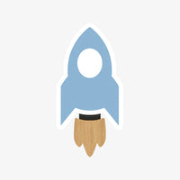 Applique murale Vaisseau Spatial LED - Bowie | Marco Lucetti Bleu / Naturelle