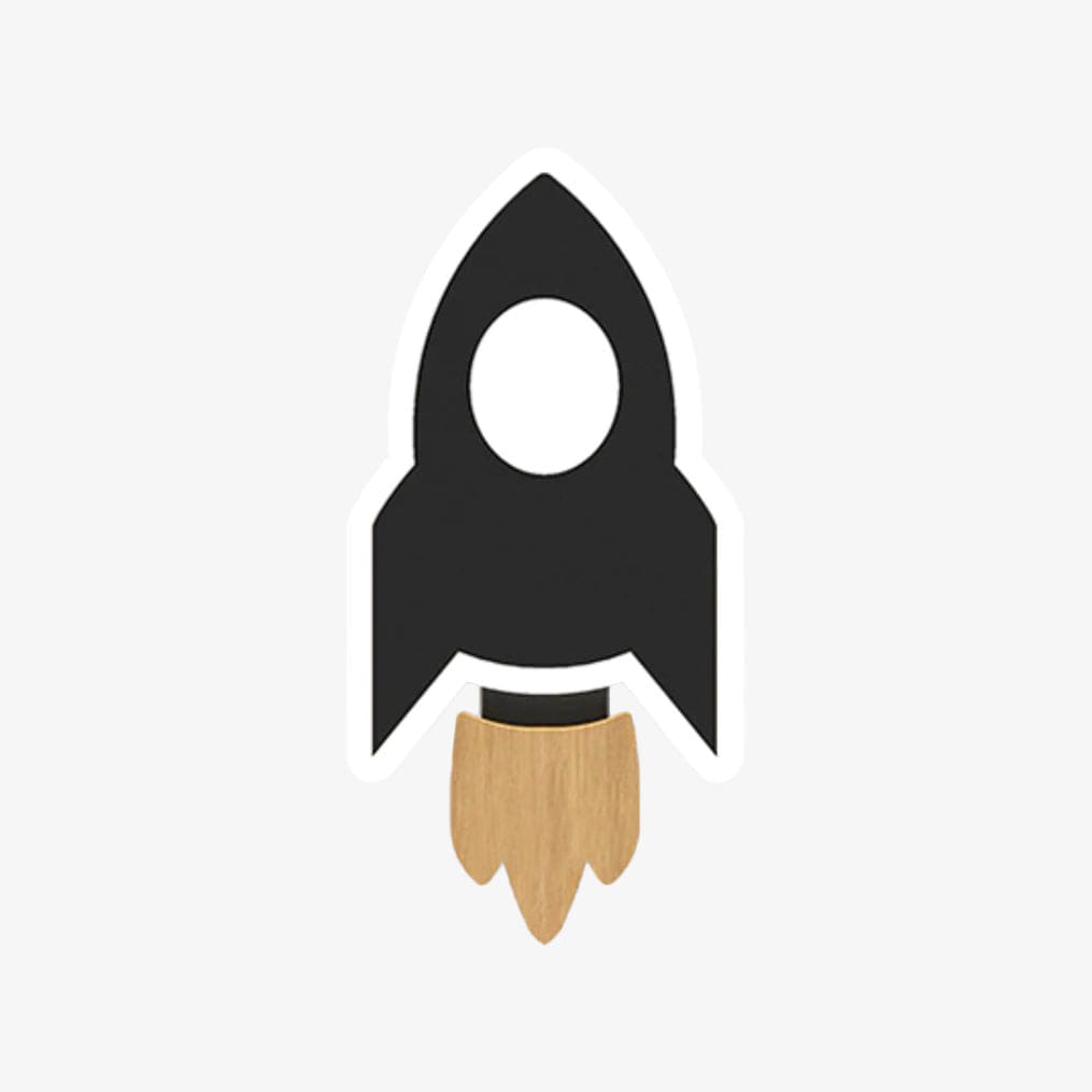 Applique murale Vaisseau Spatial LED - Bowie | Marco Lucetti Noir / Naturelle