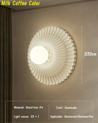 Applique murale Vent de France, crème | Marco Lucetti Couleur café au lait / Lumière chaude 3000K