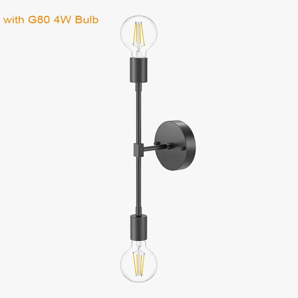 Applique murale Vintage 2 Bras - Style Rétro | Marco Lucetti