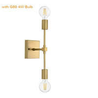 Applique murale Vintage 2 Bras - Style Rétro | Marco Lucetti Carré d&#39;or G80