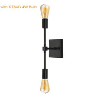 Applique murale Vintage 2 Bras - Style Rétro | Marco Lucetti Carré noir ST64G