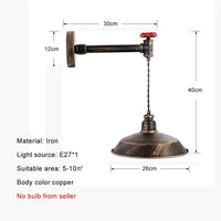 Applique murale Vintage avec abat-jour suspendu | Marco Lucetti