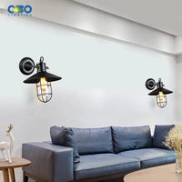 Applique murale Vintage Black Copper avec Cage en fer | Marco Lucetti