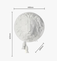 Applique murale vintage Bouledogue Charmant en résine | Marco Lucetti