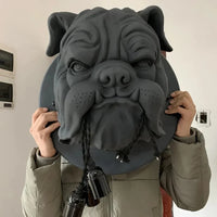 Applique murale vintage Bouledogue Charmant en résine | Marco Lucetti