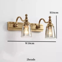 Applique murale Vintage Bronze Legacy | Marco Lucetti 2 têtes / Blanc froid