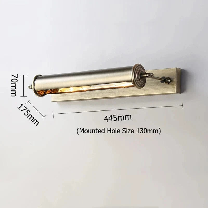 Applique murale Vintage Bronze Retro | Marco Lucetti Bronze d&#39;époque / 445MM / Blanc chaud | 10W | Dirigé