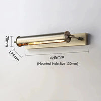 Applique murale Vintage Bronze Retro | Marco Lucetti Bronze d&#39;époque / 445MM / Blanc chaud | 10W | Dirigé