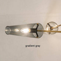 Applique murale vintage chic en verre fumé | Marco Lucetti Gris dégradé / Chaude