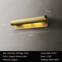 Applique murale Vintage Cuivrée | Marco Lucetti 50 cm