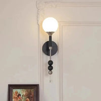 Applique Murale Vintage en Bois et Verre avec Interrupteur à Câble - Édition Limitée | Marco Lucetti D