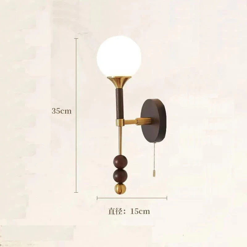 Applique murale Vintage en bois et verre - Édition Limitée | Marco Lucetti