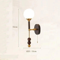 Applique murale Vintage en bois et verre - Édition Limitée | Marco Lucetti