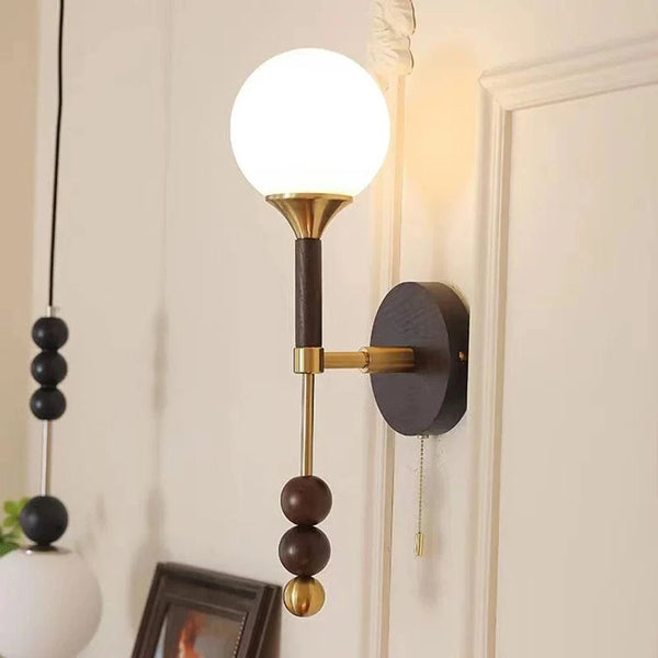 Applique murale Vintage en bois et verre - Édition Limitée | Marco Lucetti