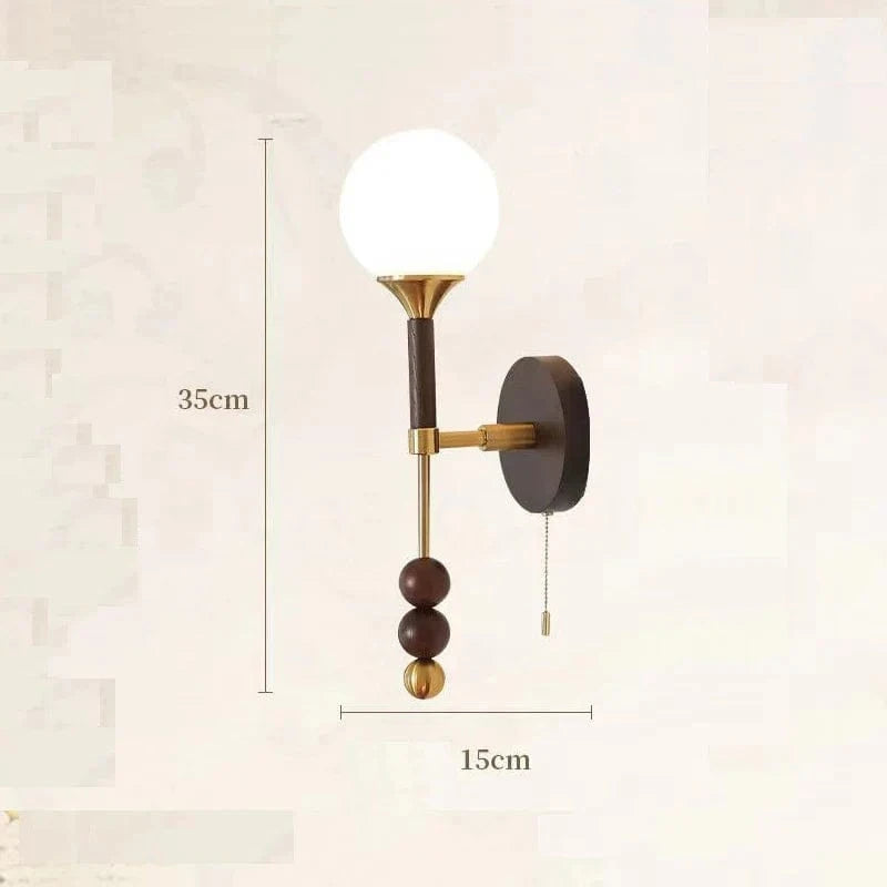 Applique murale Vintage en bois et verre - Édition Limitée | Marco Lucetti C