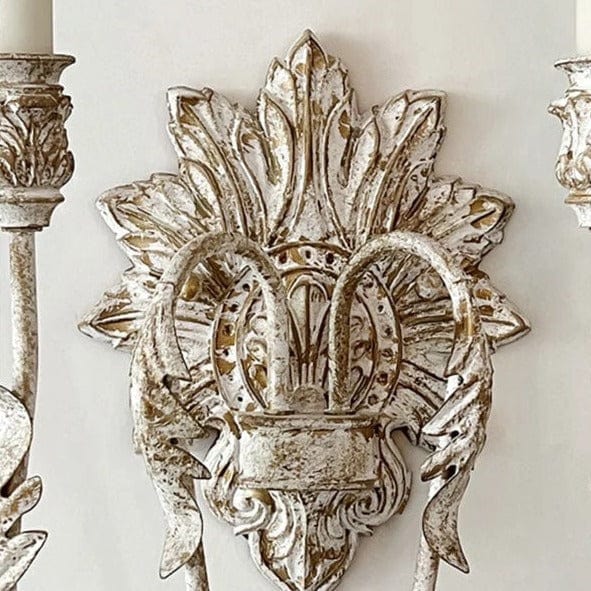 Applique murale Vintage en Bois Massif - Style Américain | Marco Lucetti