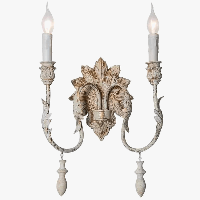 Applique murale Vintage en Bois Massif - Style Américain | Marco Lucetti