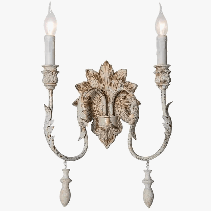 Applique murale Vintage en Bois Massif - Style Américain | Marco Lucetti