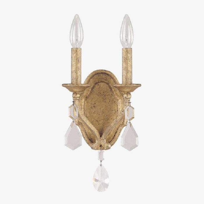 Applique murale vintage en cristal Lopiane Candle | Marco Lucetti Jaune