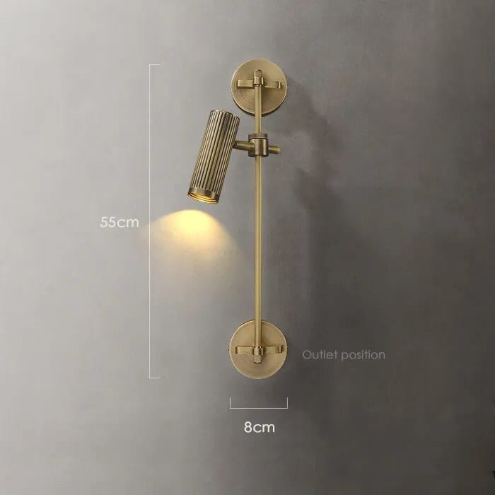 Applique murale vintage en cuivre | Marco Lucetti A