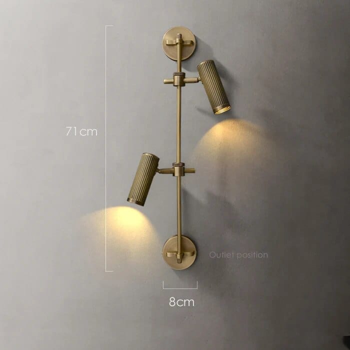 Applique murale vintage en cuivre | Marco Lucetti B